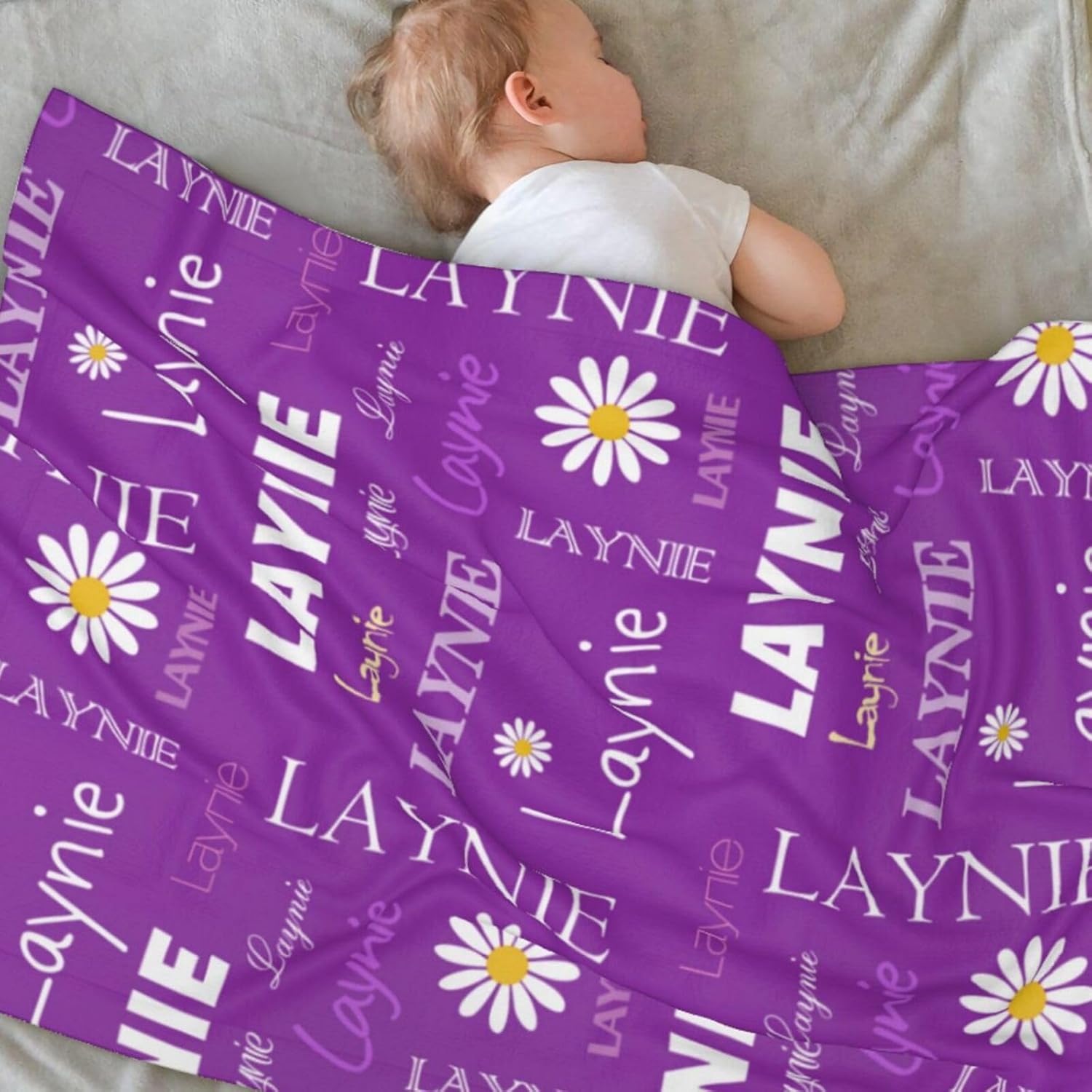 Personalized Baby Blanket With Name by GUPOXI