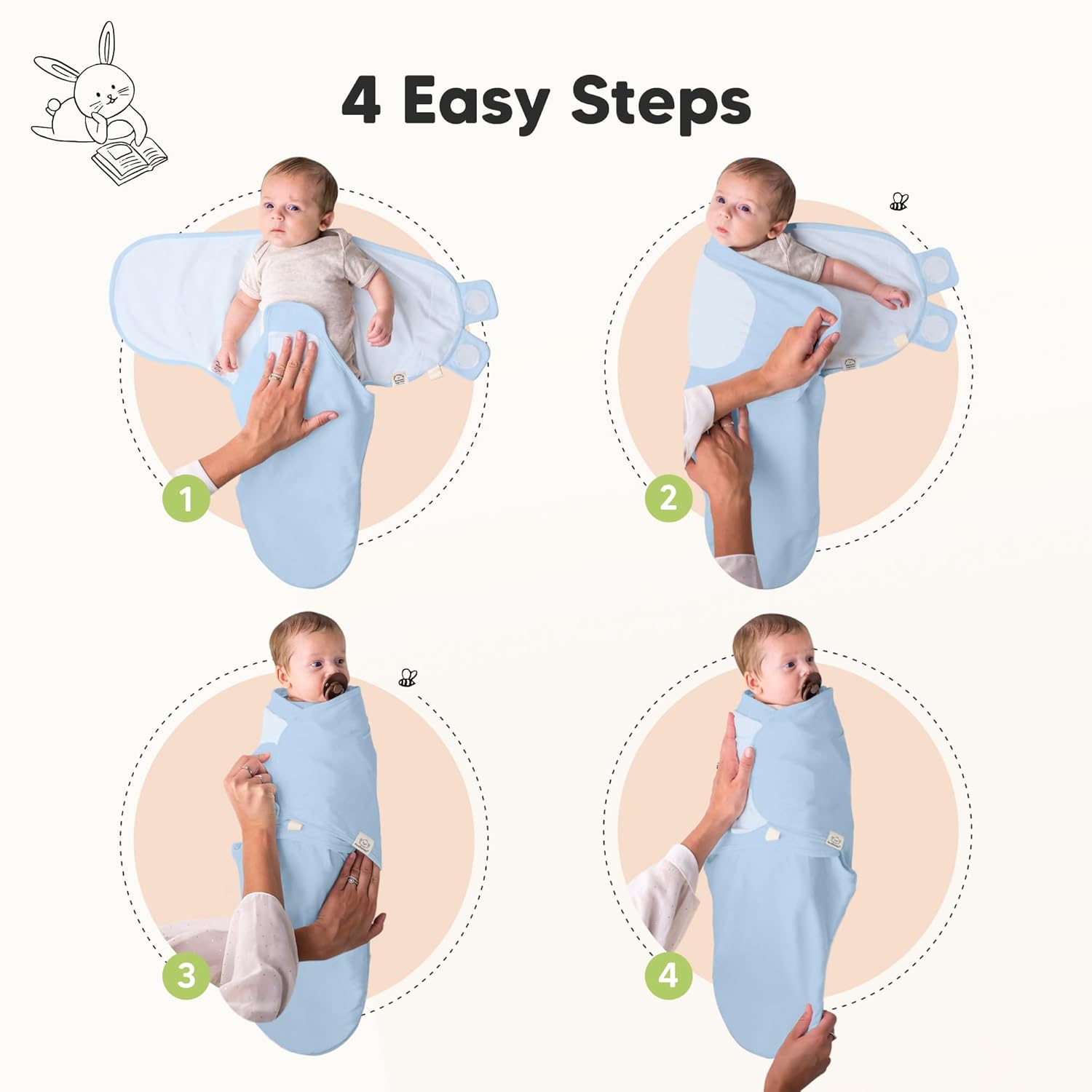 KeaBabies 3-Pack Organic Baby Sleep Sacks