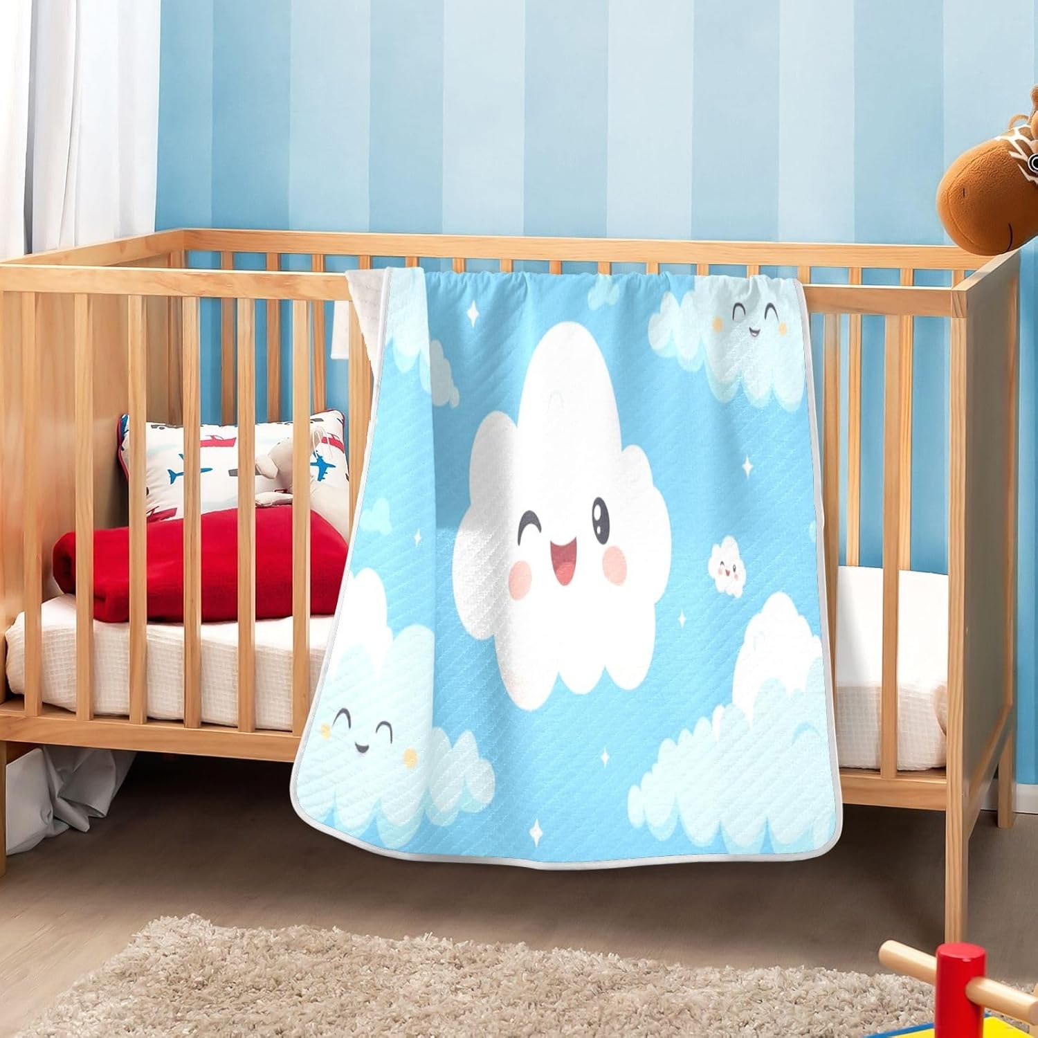 YJMYDDZ Unisex Baby Blanket Cloud Design 30x40 Inch
