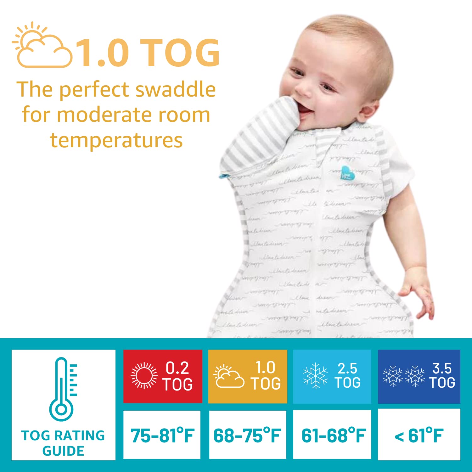 Love to Dream Transition Swaddle with Zip-Off Wings 1