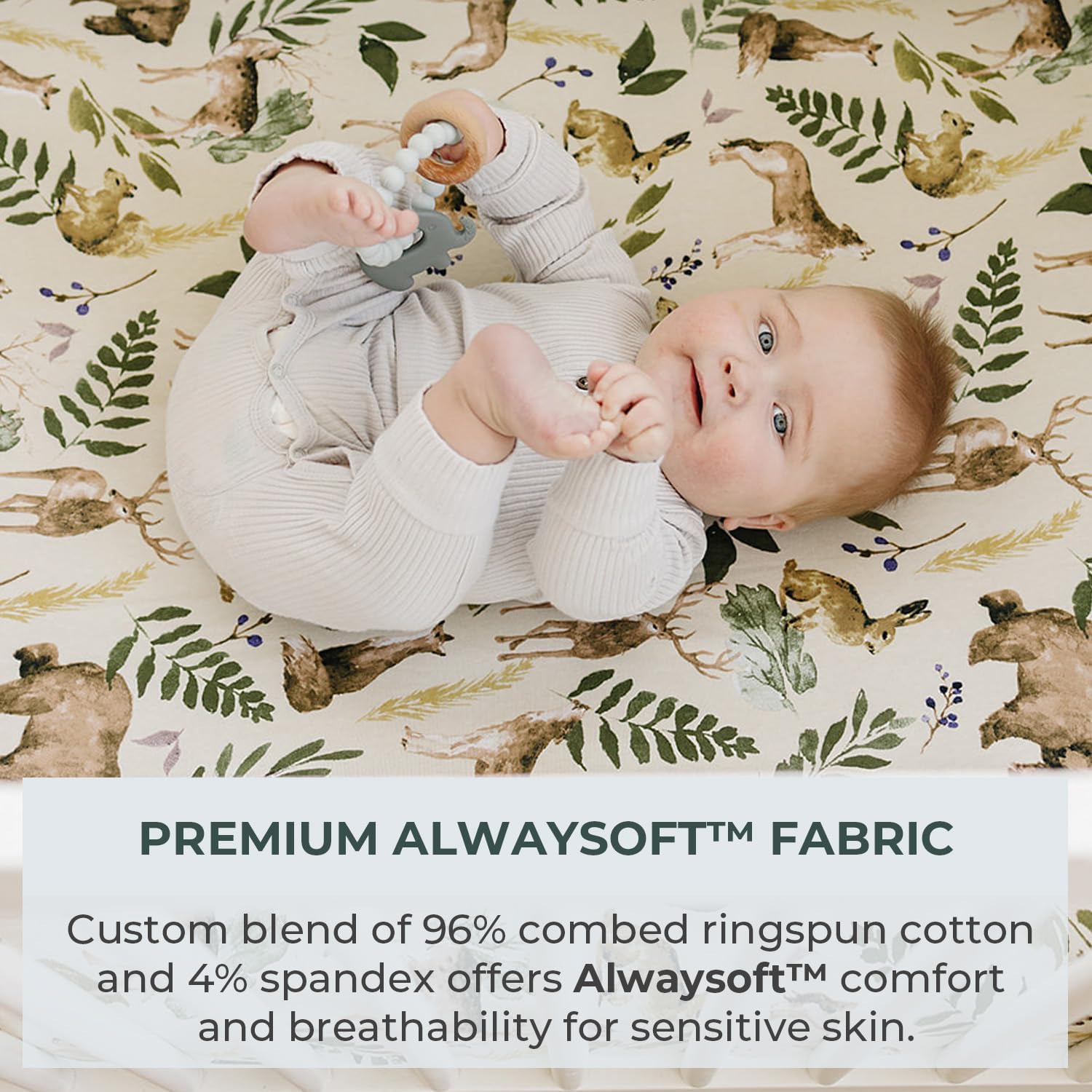 Pobi Baby Soft Neutral Wildlife Blanket 1