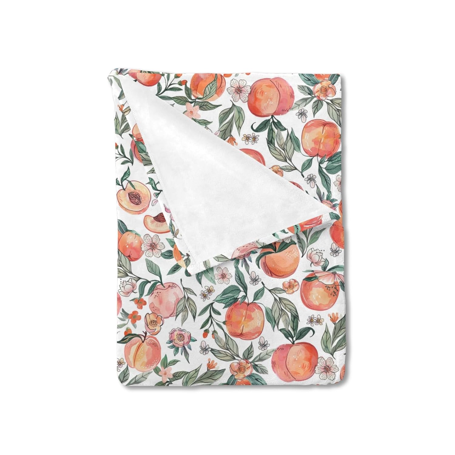 Hwmmbh Vintage Peach Flannel Baby Blanket 60x80