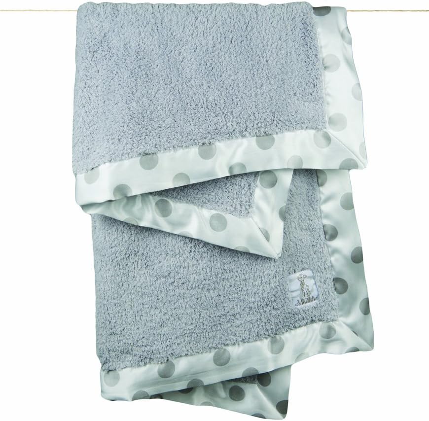 Little Giraffe Chenille New Dot Blanket 29x35
