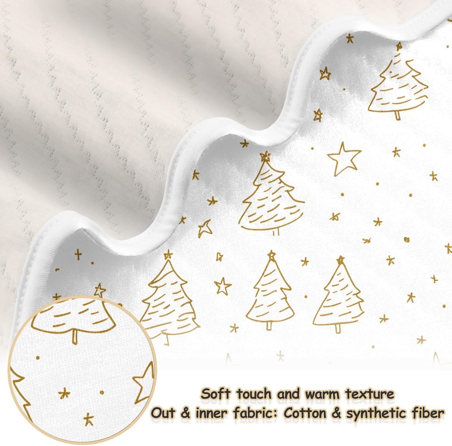 Cotton Baby Blanket 30x40 Inches Soft Cozy Throw for Toddler