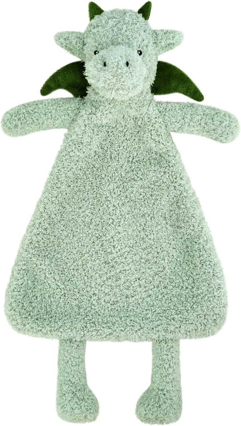 Doindute Baby Green Dragon Security Blanket Plush Dinosaur Lovey Blanket 16 Inches