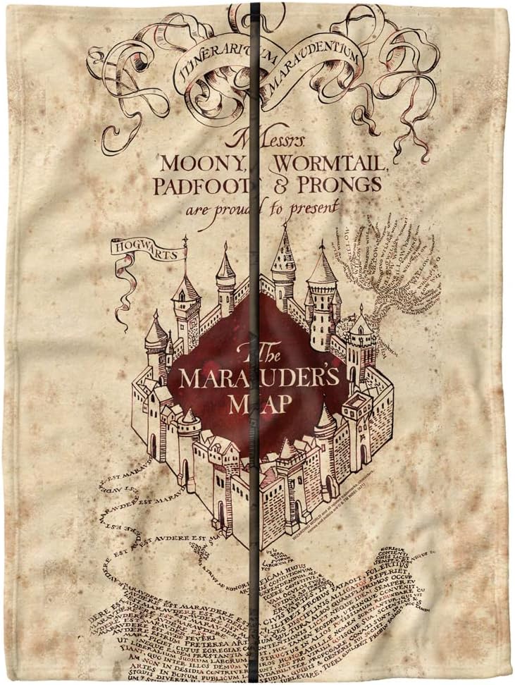Harry Potter Baby Blanket 30x40 Folded Map Unisex