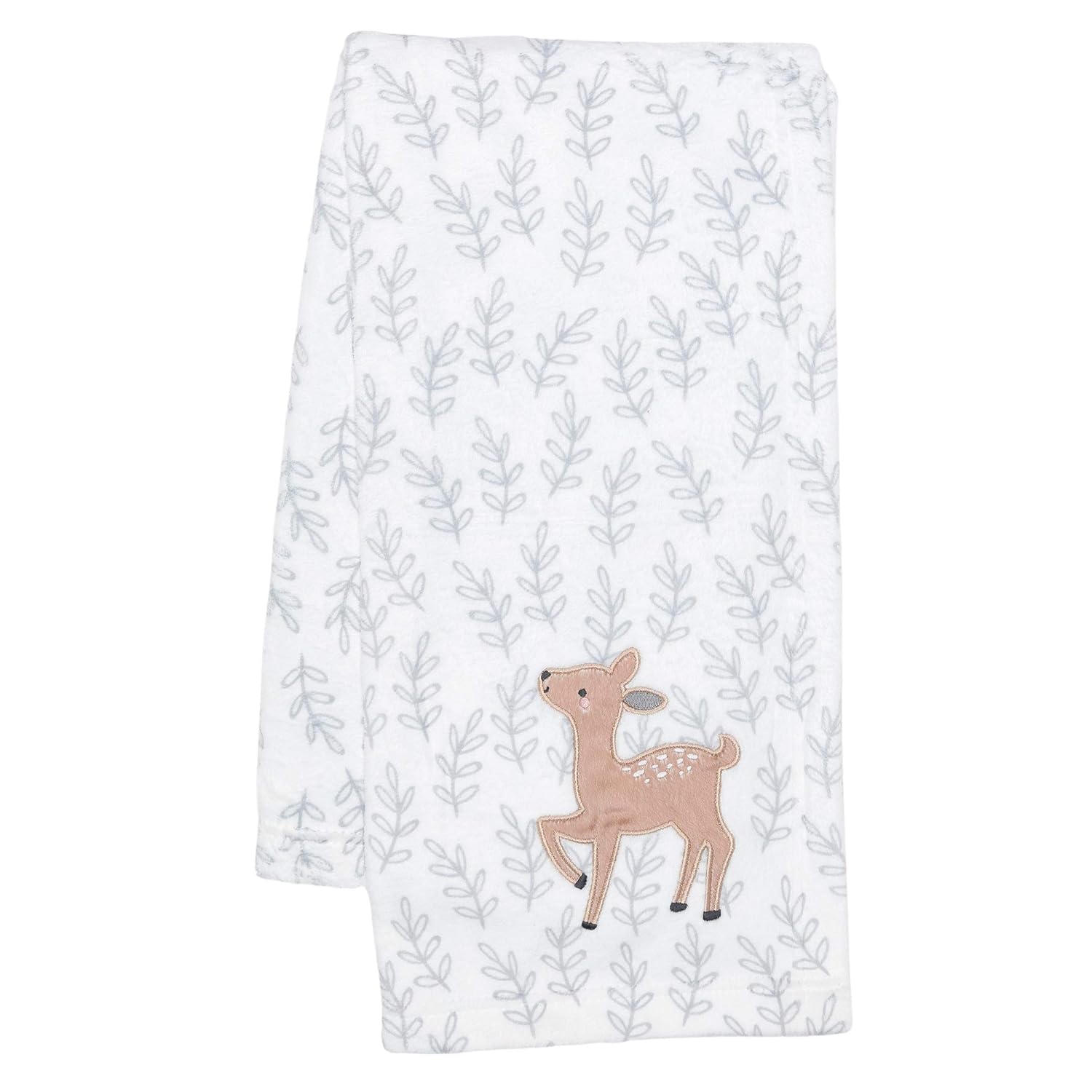 Bedtime Originals Deer Park Baby Blanket White 1