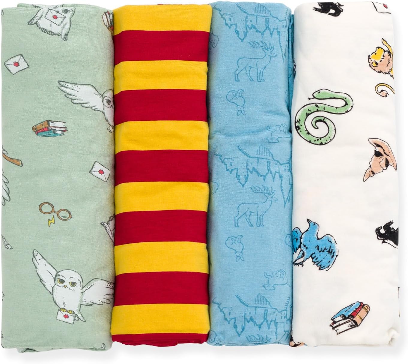 Harry Potter 4 Pack Swaddle Blankets - One Size Fits All 1