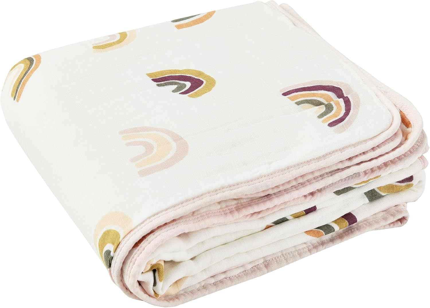 ZPECC 47x47 Muslin Blanket for Baby 8-Layer Organic Cotton Hypoallergenic
