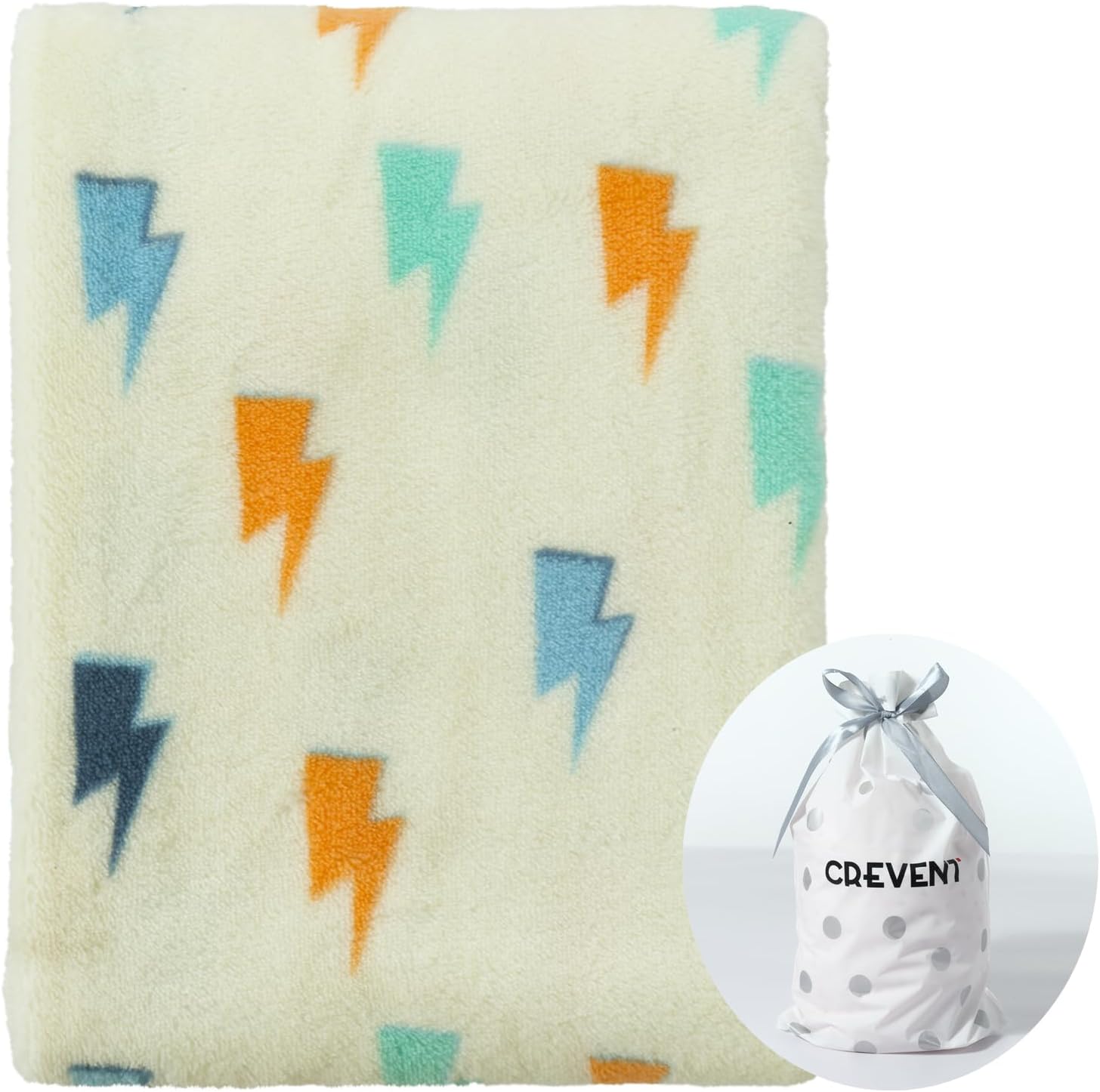 CREVENT 30x40 Cozy Plush Fleece Blanket for Baby Boys