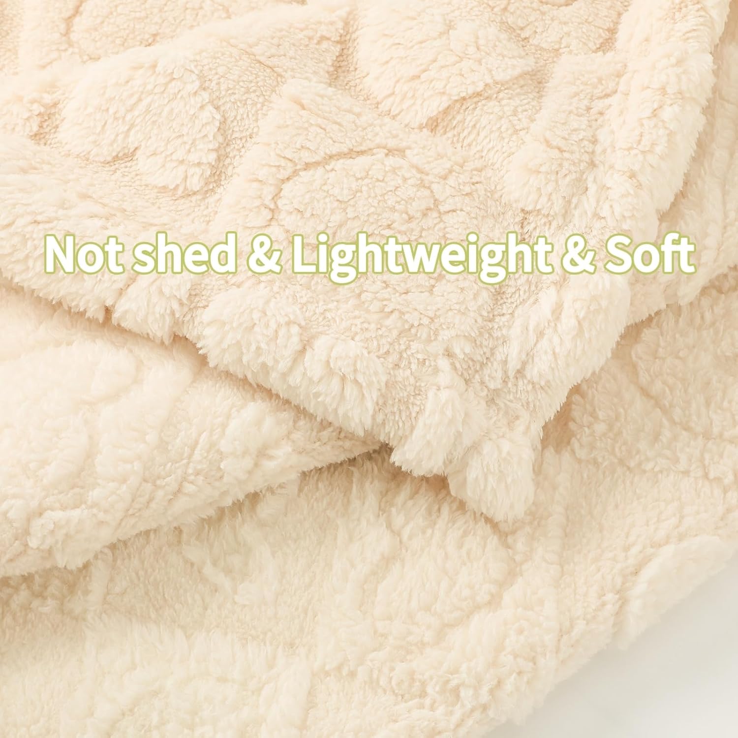 Yagle Mate 2 Pcs Cream White Small Blanket for Kids 1