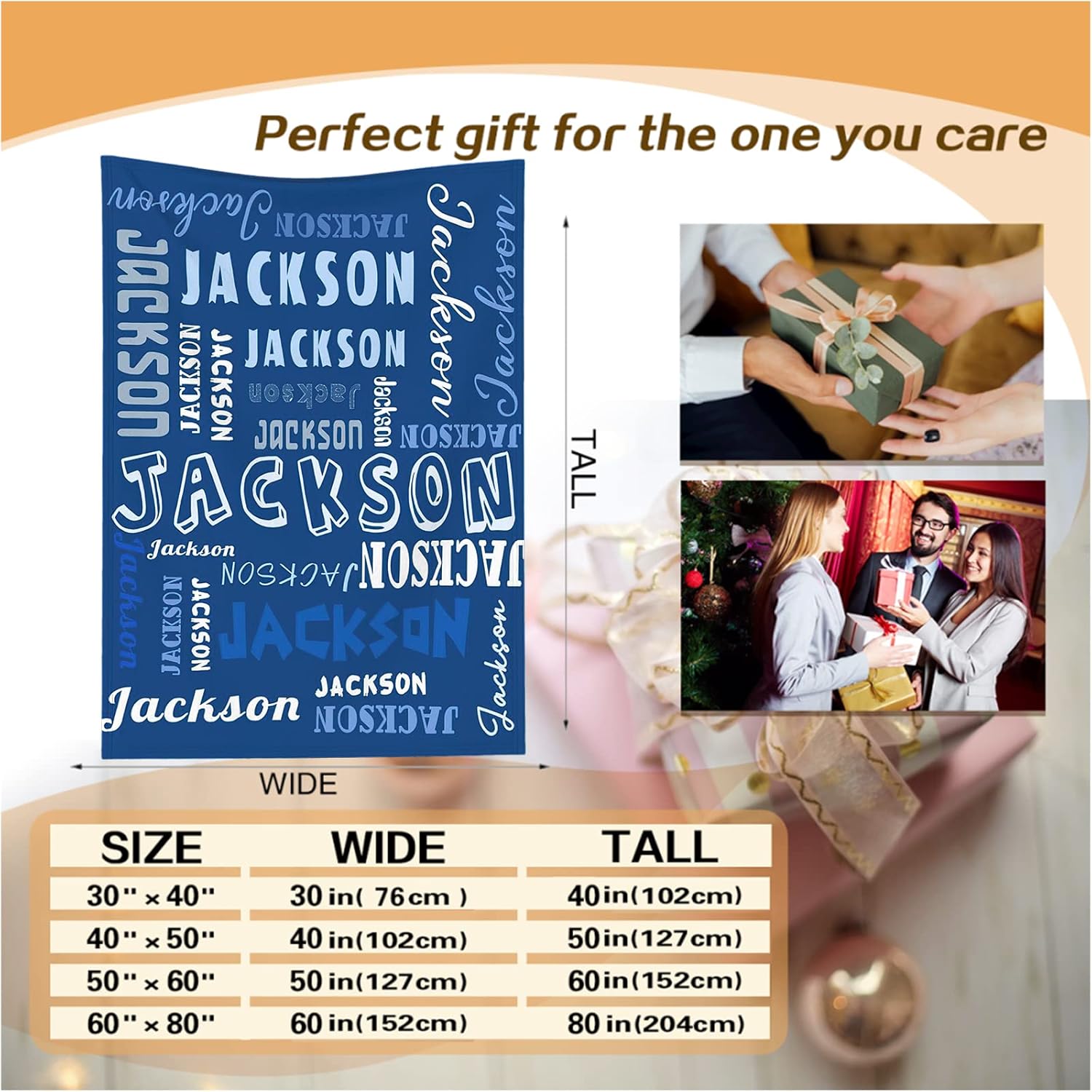 Custom Name Blanket for Kids and Adults