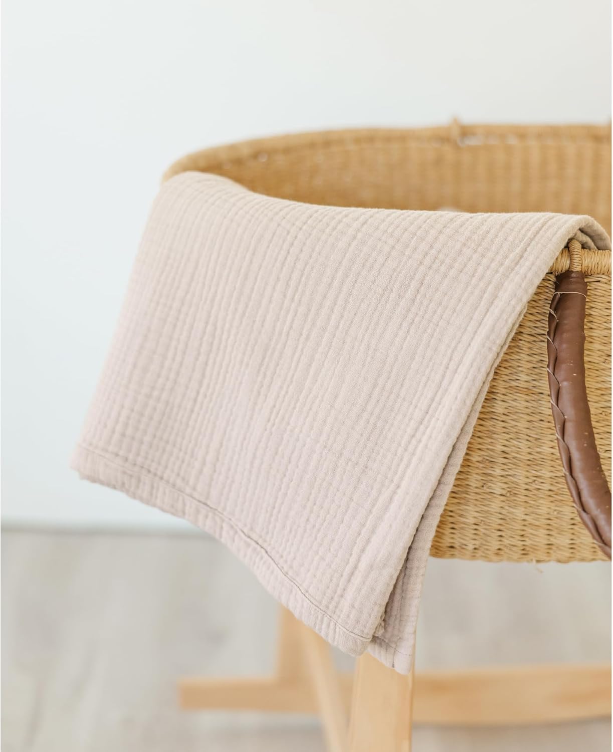 MairMore Muslin Baby Blanket - Soft Ivory 47x47 Inch Neutral Swaddling