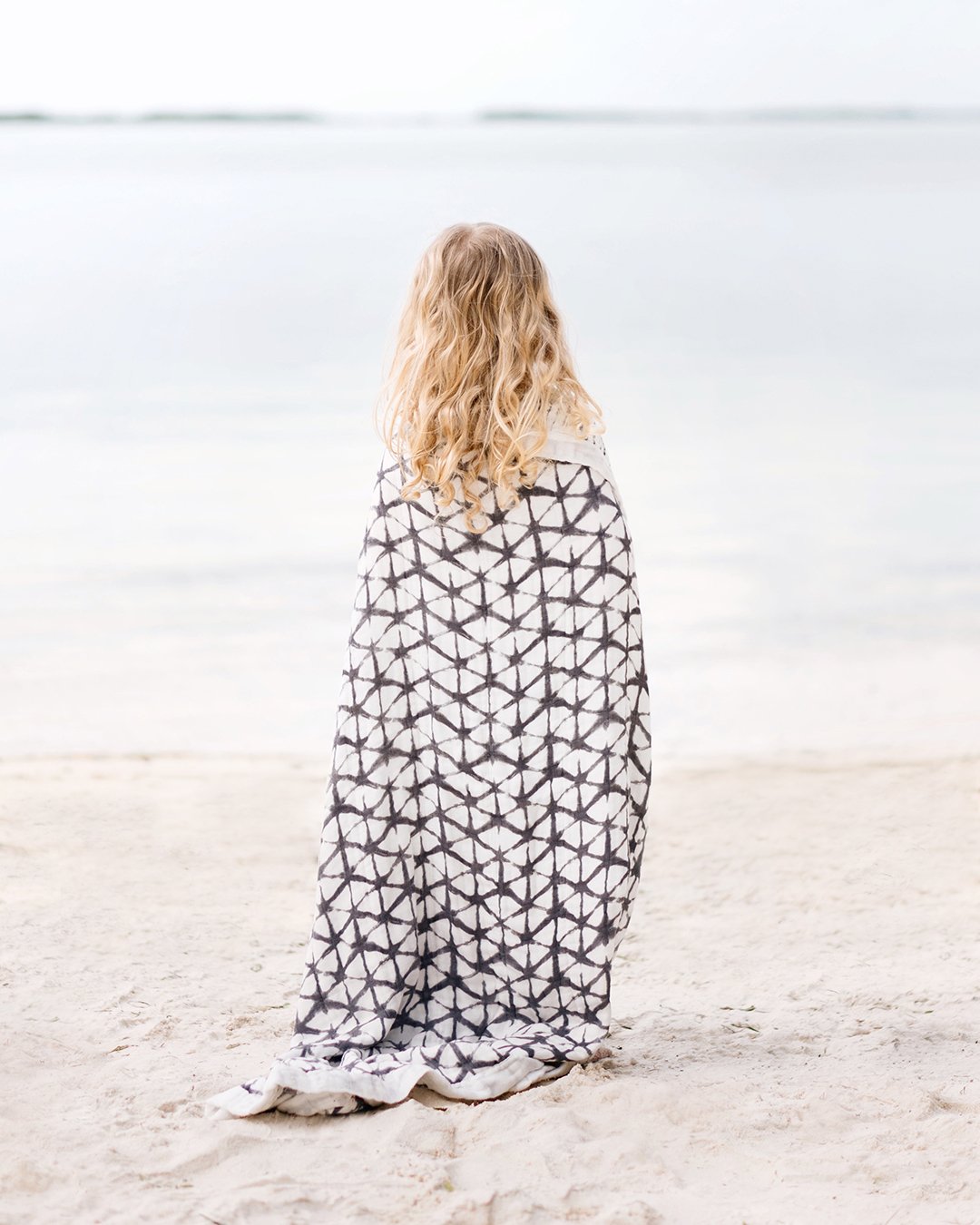 aden anais Bamboo Muslin Blanket - Grey 47x47 inches