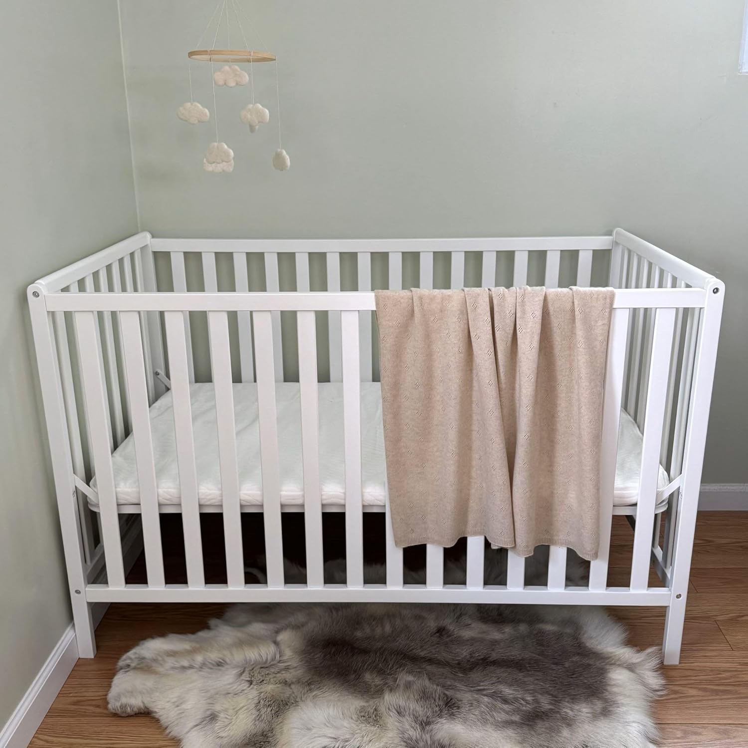 JetBo BABY Cashmere Blanket Pointelle Brown Sugar 32x40 1