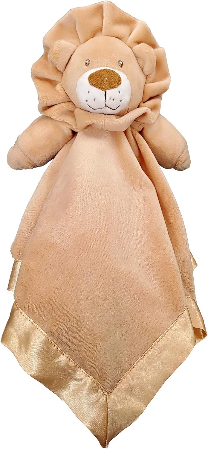 Plush Lion Lovey Soft Baby Security Blanket 18 x 18
