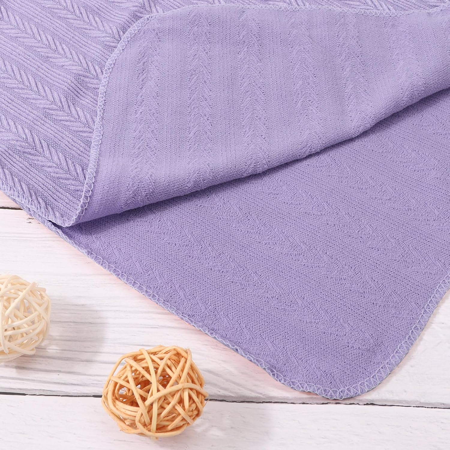 DRESHOW BQUBO Swaddle Blanket with Bow Hat and Headband