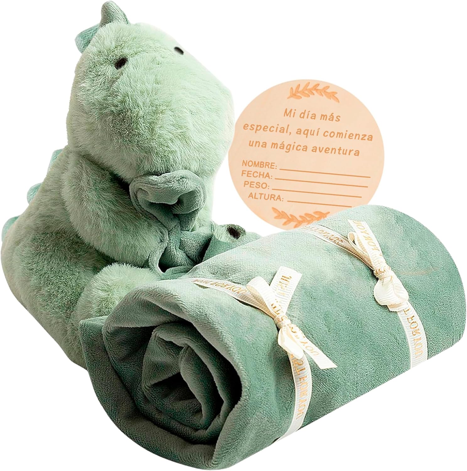 Baby Lovey Super Soft Green Dinosaur Blanket