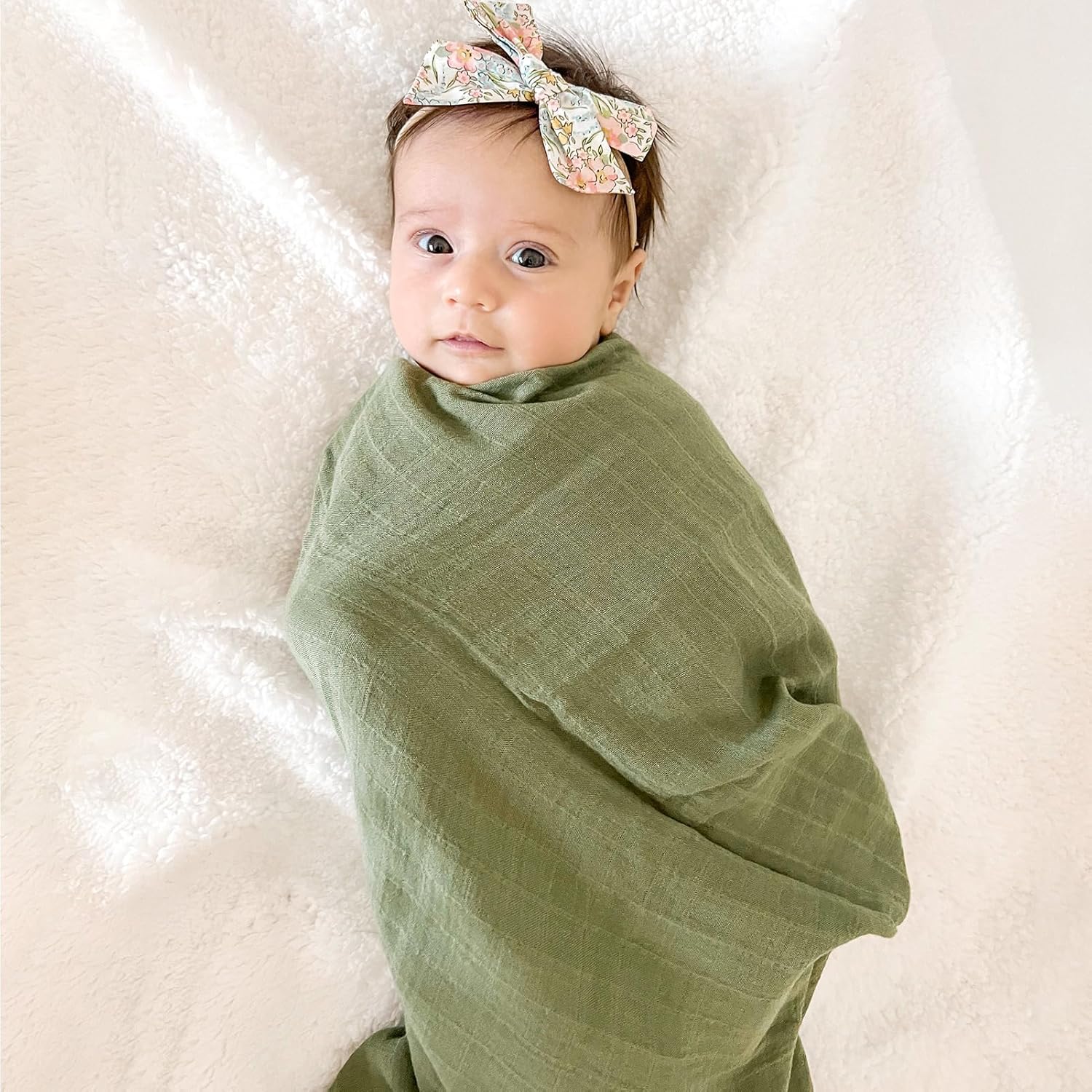 LifeTree Muslin Swaddle Blanket Mallard Duck