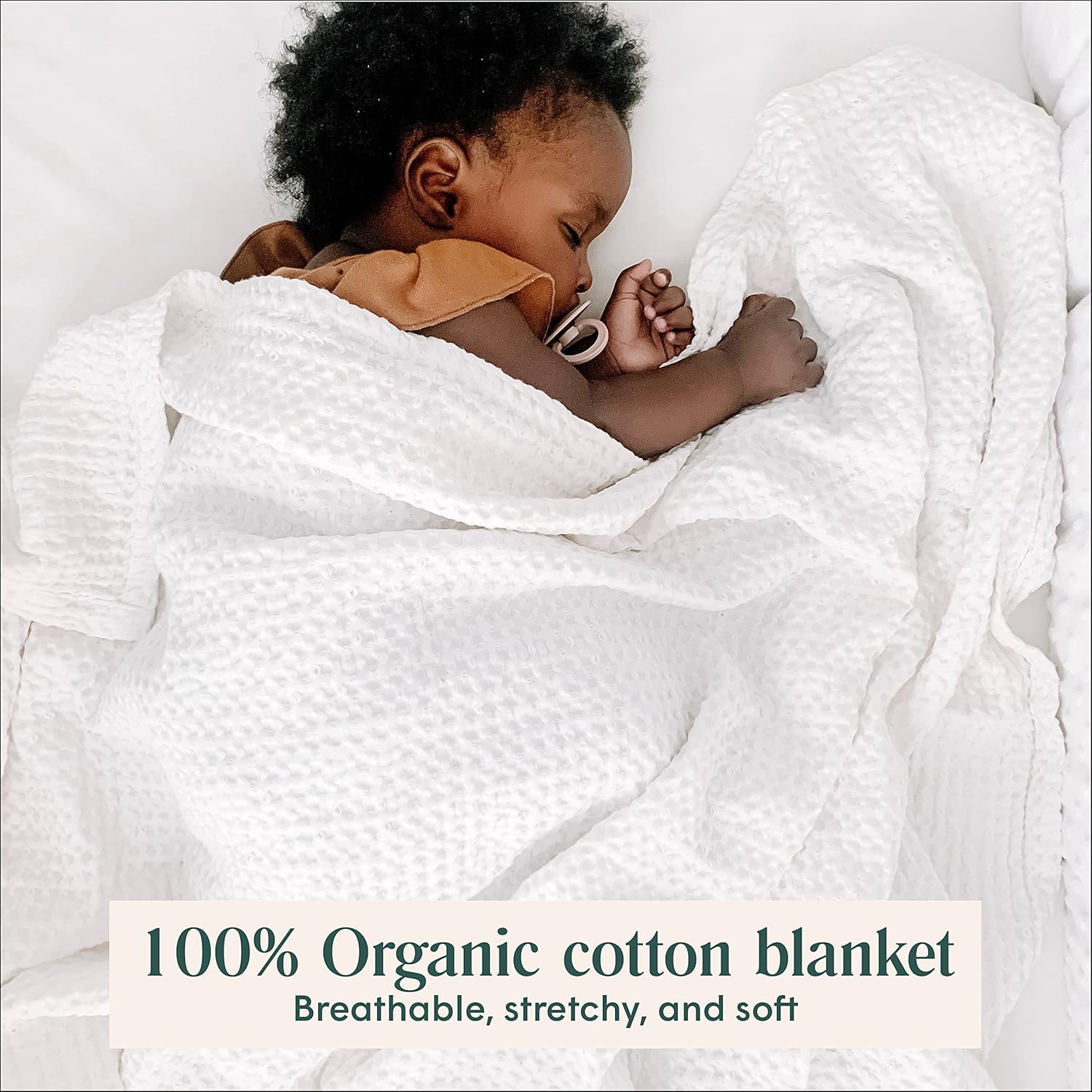Simka Rose Waffle Cotton Swaddle Blanket for Baby