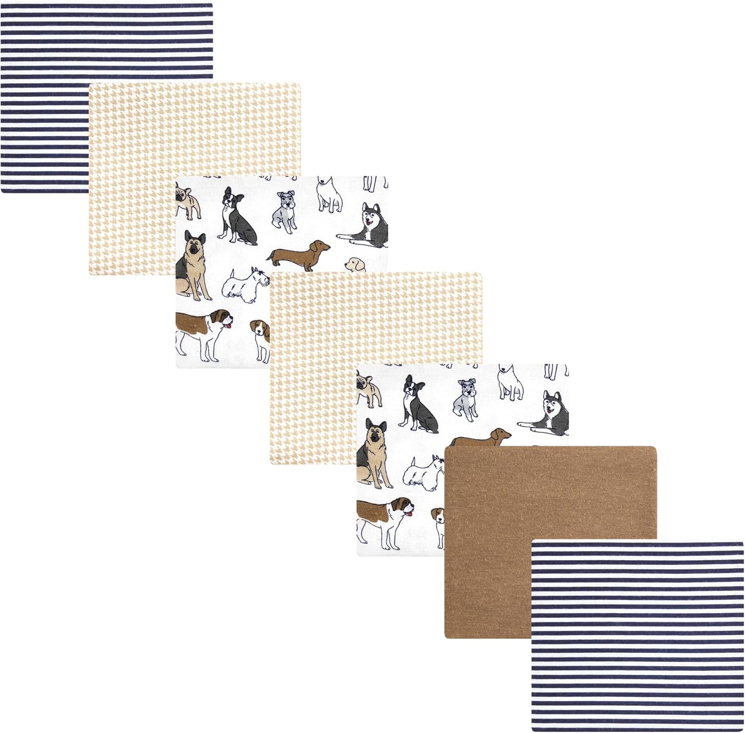 Luvable Friends Hudson Baby Flannel Receiving Blankets 7pk 7