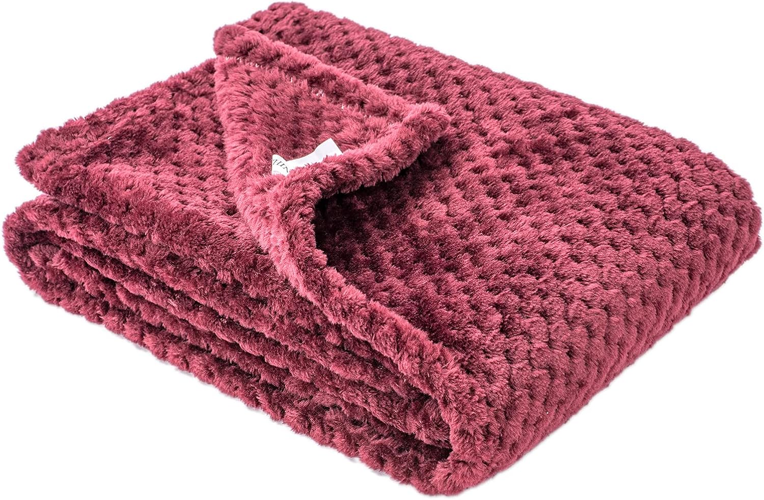 WONDER MIRACLE Fuzzy Blanket for Baby - Soft Coral Red