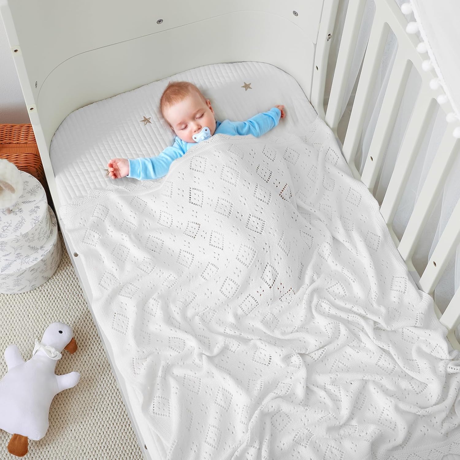 Mimixiong Baby Swaddle Blanket 100 Cotton
