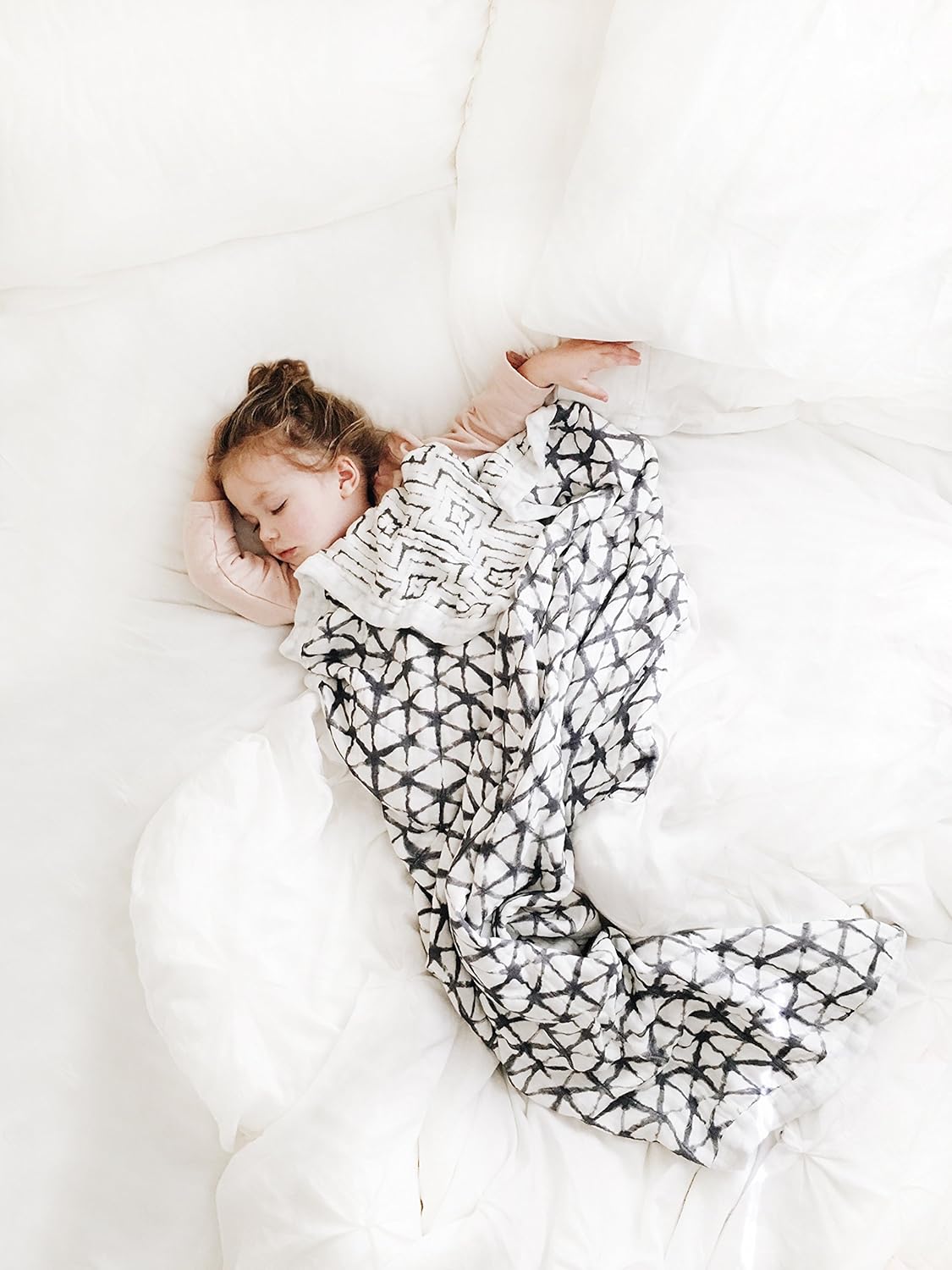 aden anais Bamboo Muslin Blanket - Grey 47x47 inches