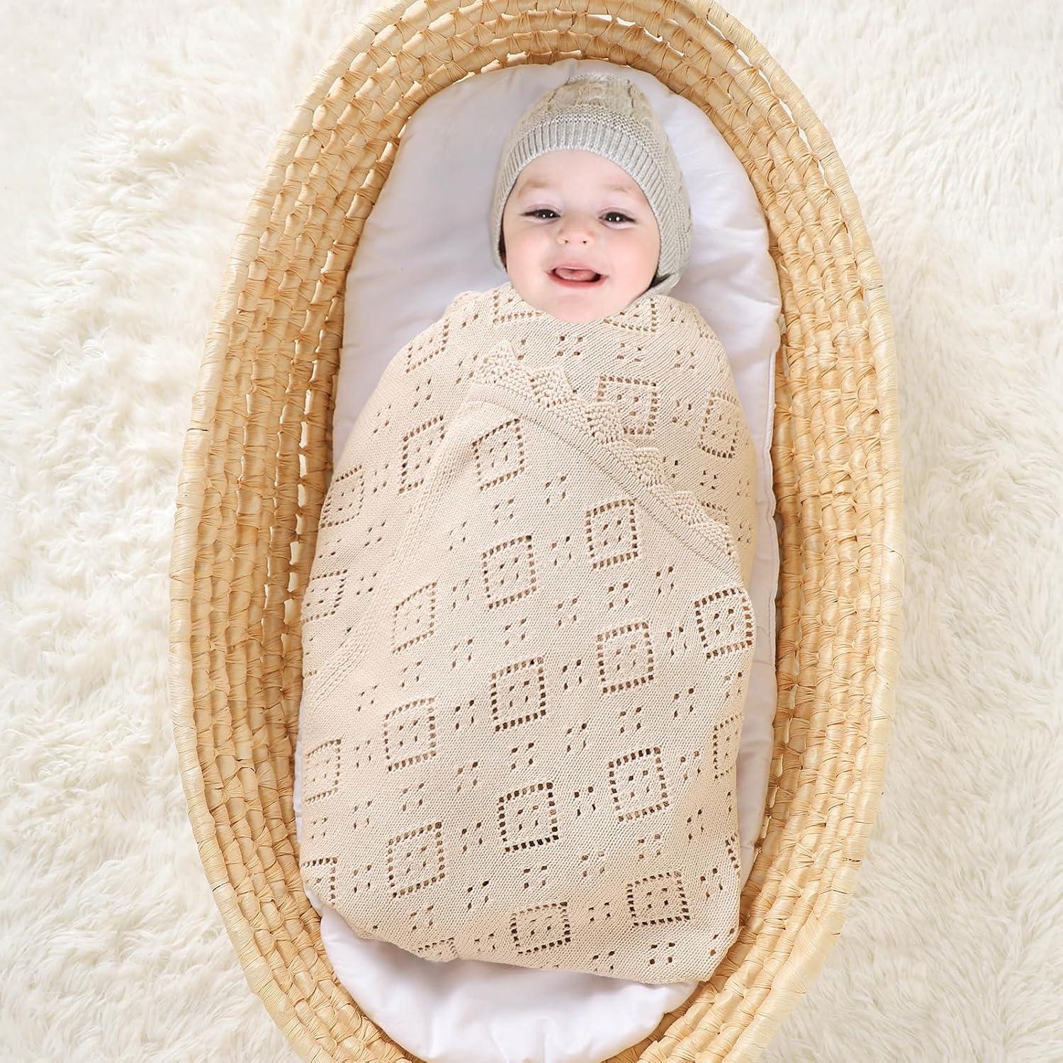 Mimixiong 100 Cotton Swaddle Blanket for Baby