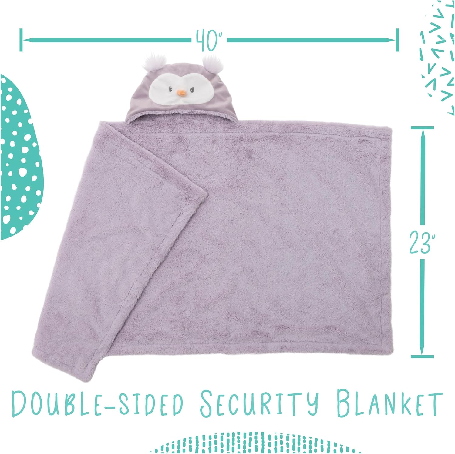 GUND Baby Lil Luvs Quinn Owl Hooded Blanket 1