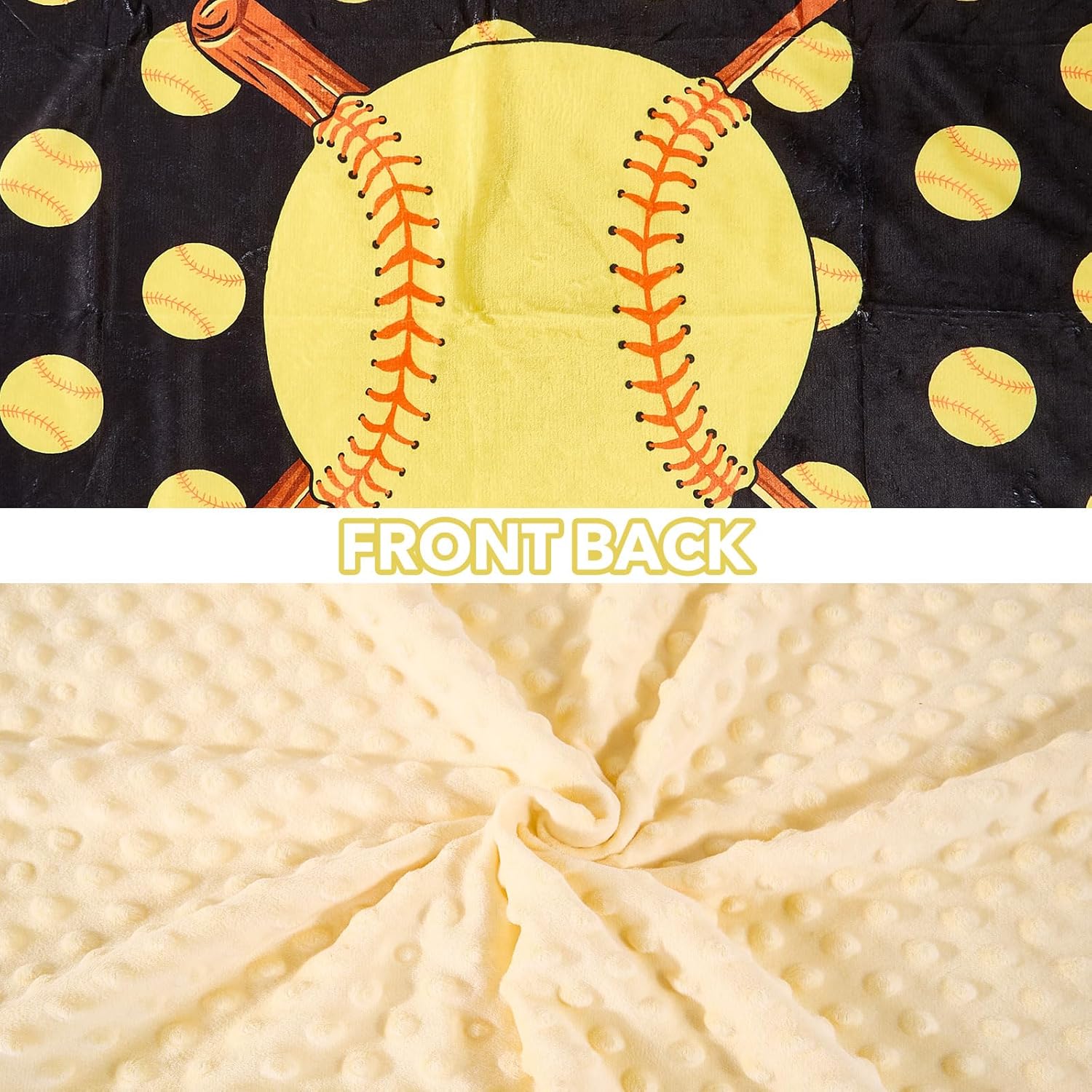 DCOOLGO Softball Blanket for Newborn Baby