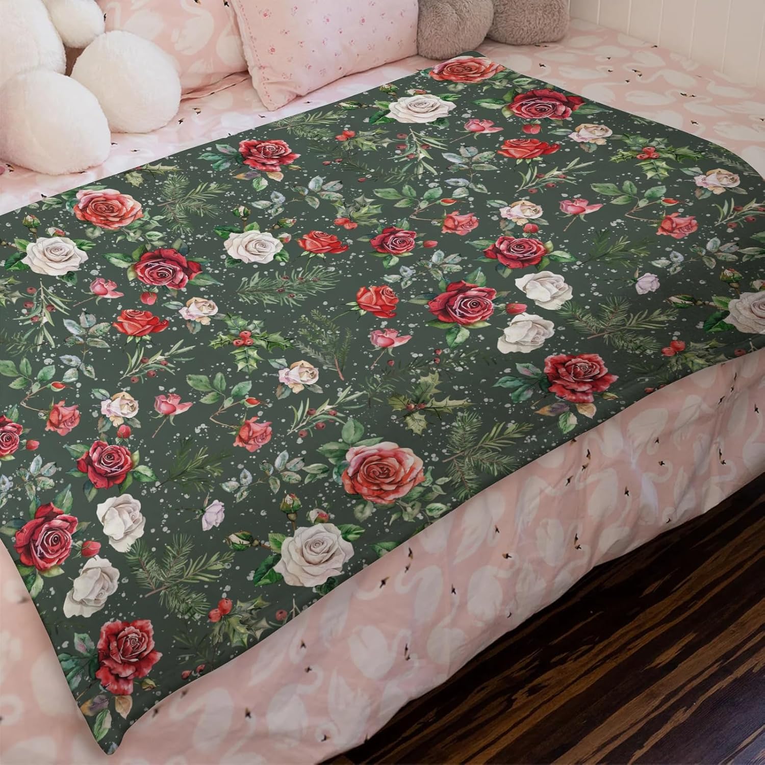 Soft Flannel Baby Blanket for Christmas Decor