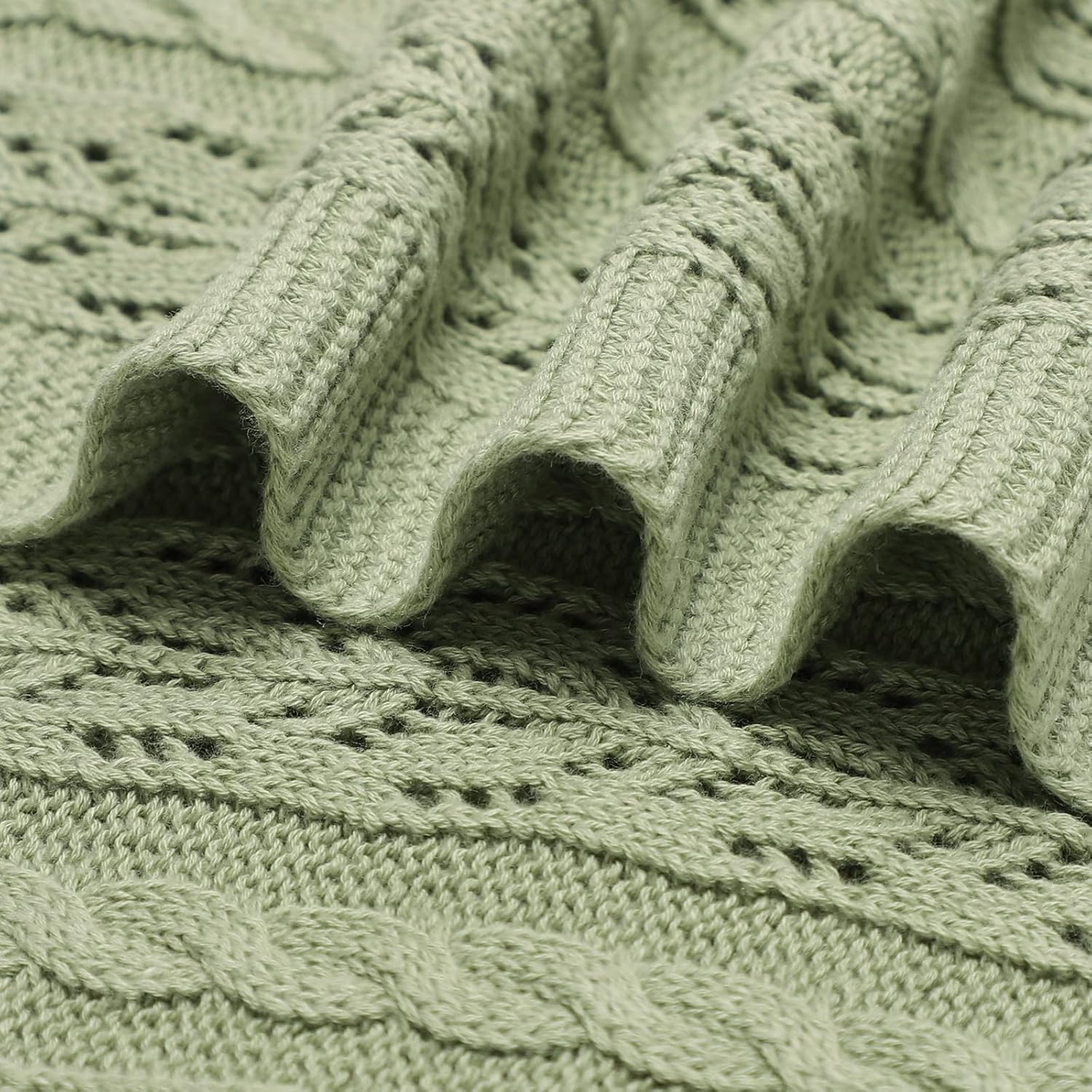 LAWKUL Neutral Knit Baby Blanket 40x30 Inches