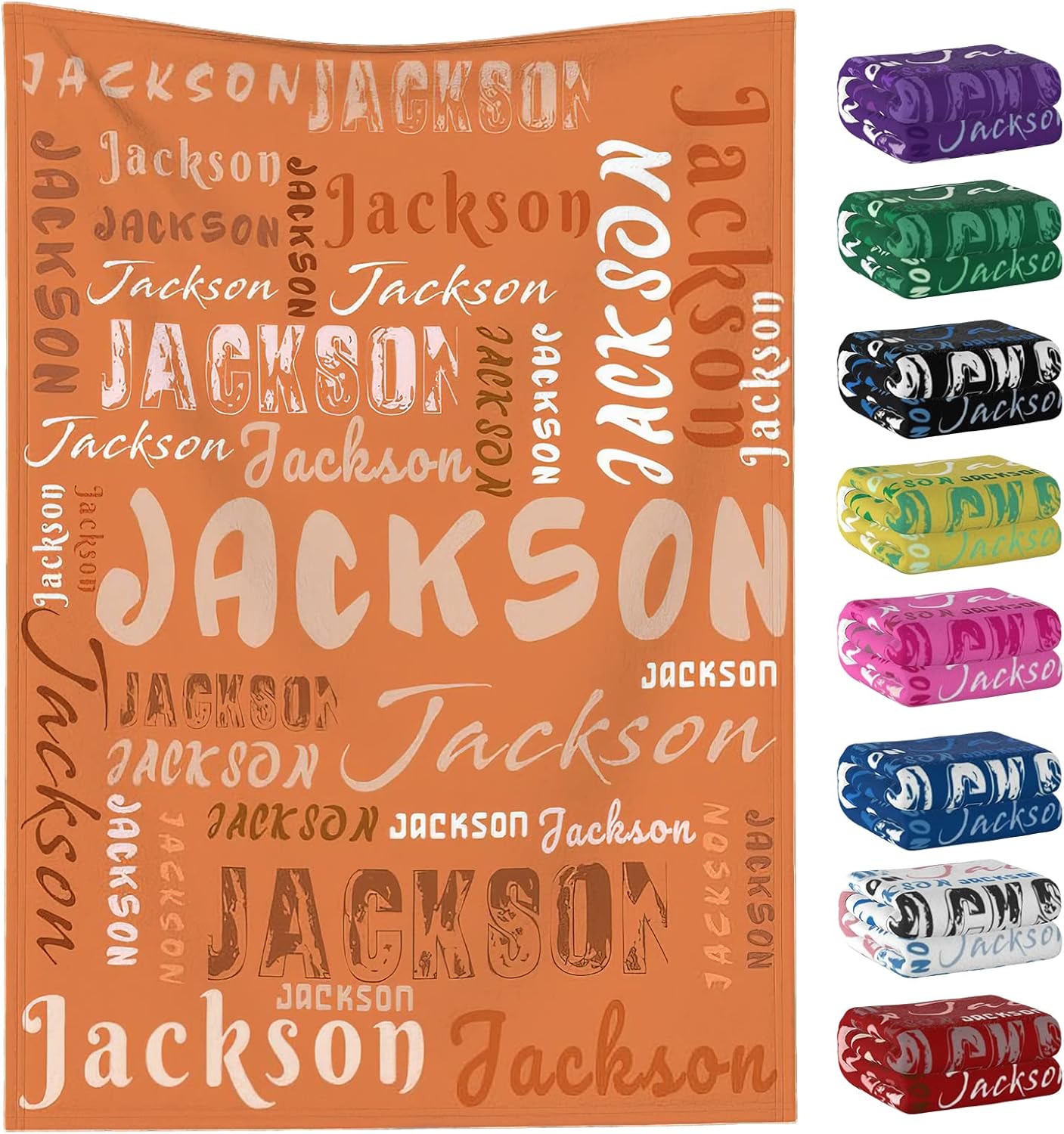 Custom Name Blanket for Kids and Adults