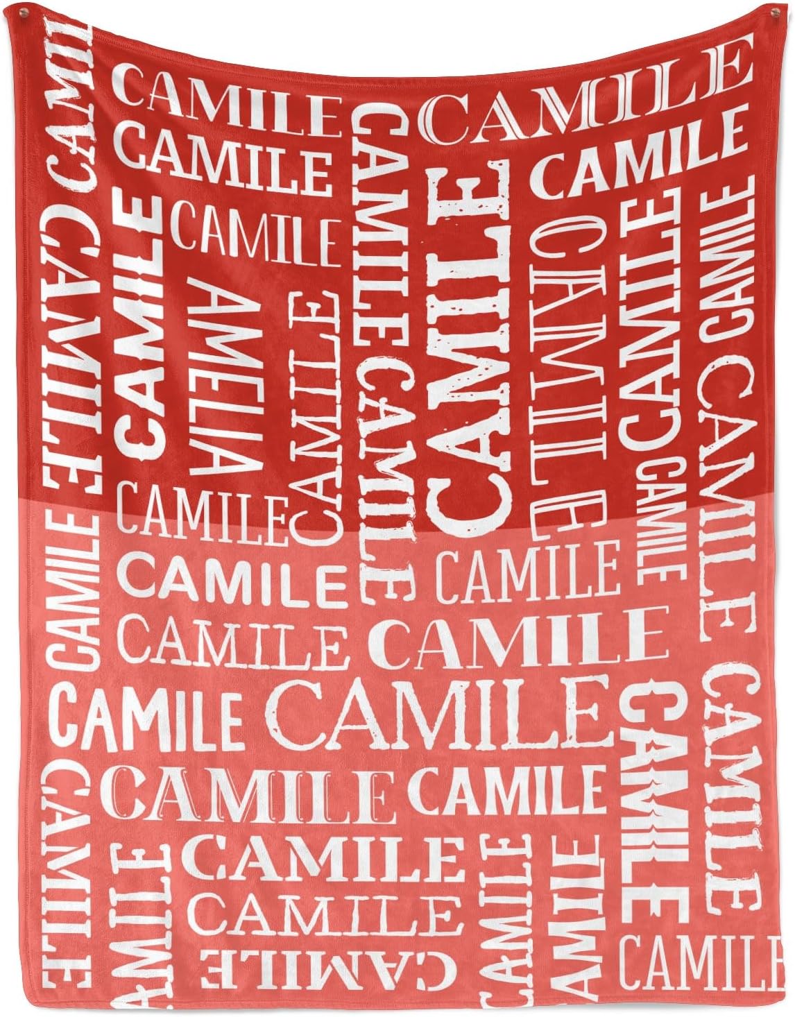 Deven Text Red Watermelon Personalized Baby Blanket 30x40 in