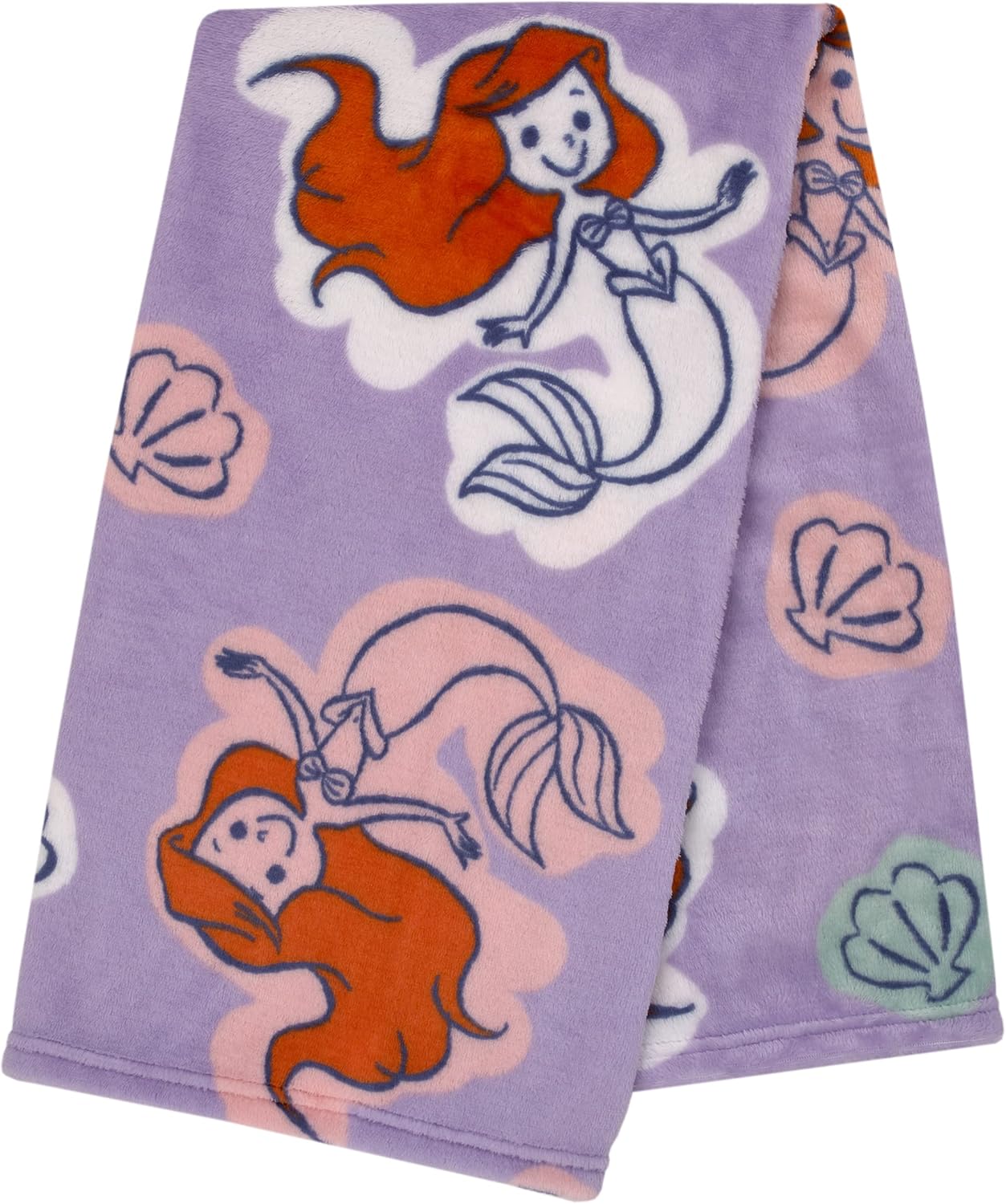 NoJo Disney Little Mermaid Plush Baby Blanket