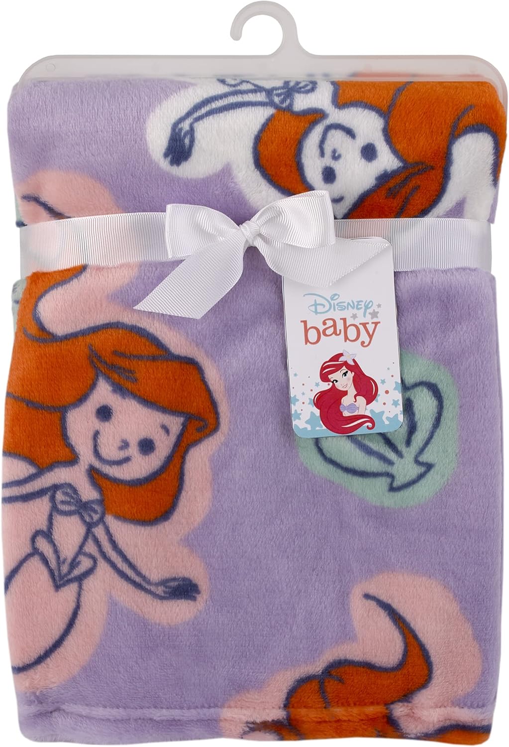 NoJo Disney Little Mermaid Plush Baby Blanket