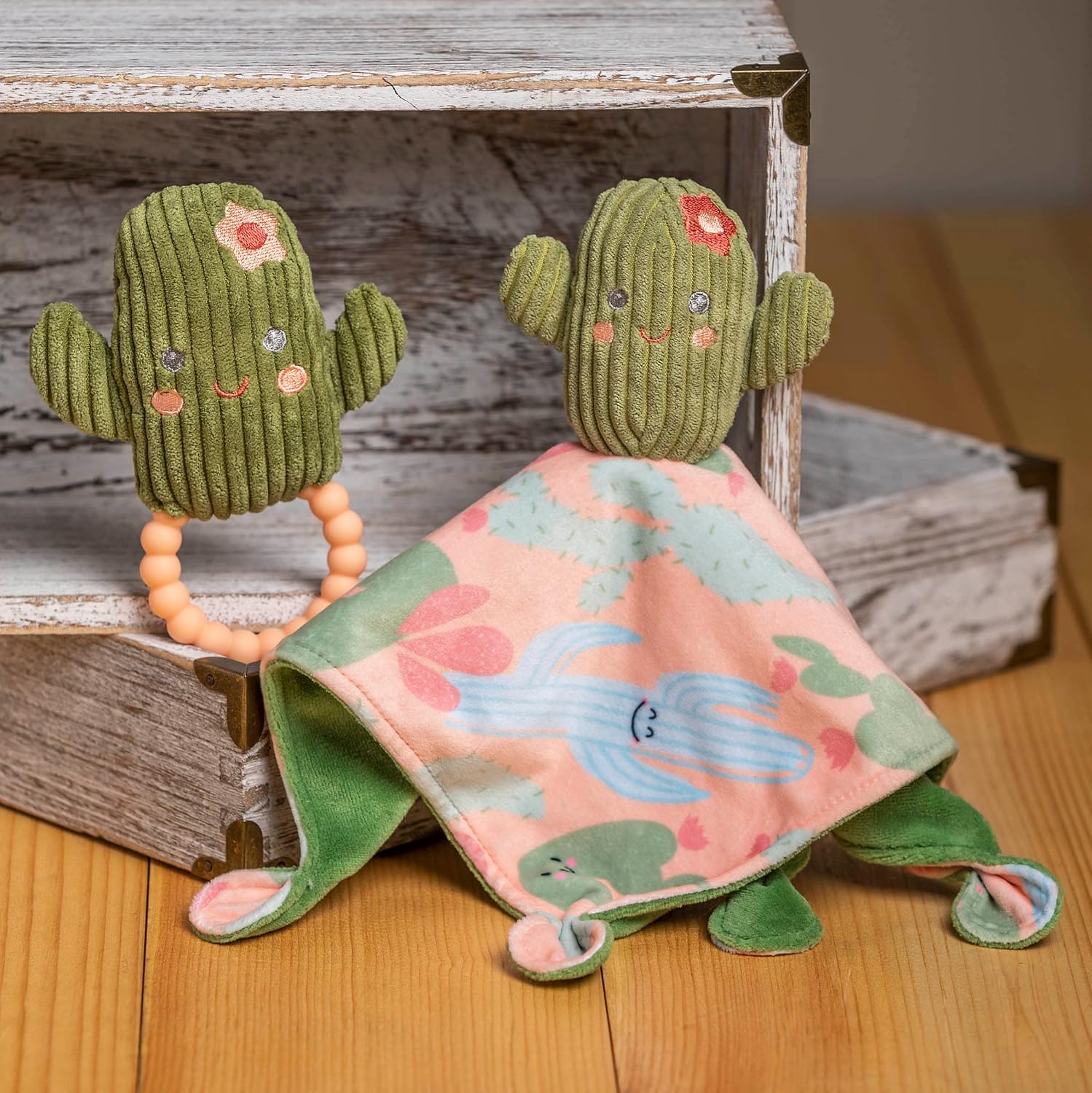 Mary Meyer Soothie Blanket - Sweet Cactus 10x10 Inches 1