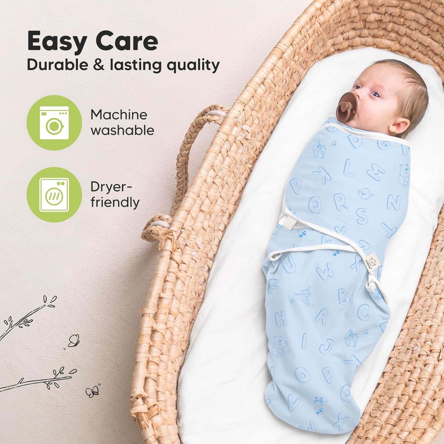 KeaBabies 3-Pack Organic Baby Sleep Sacks