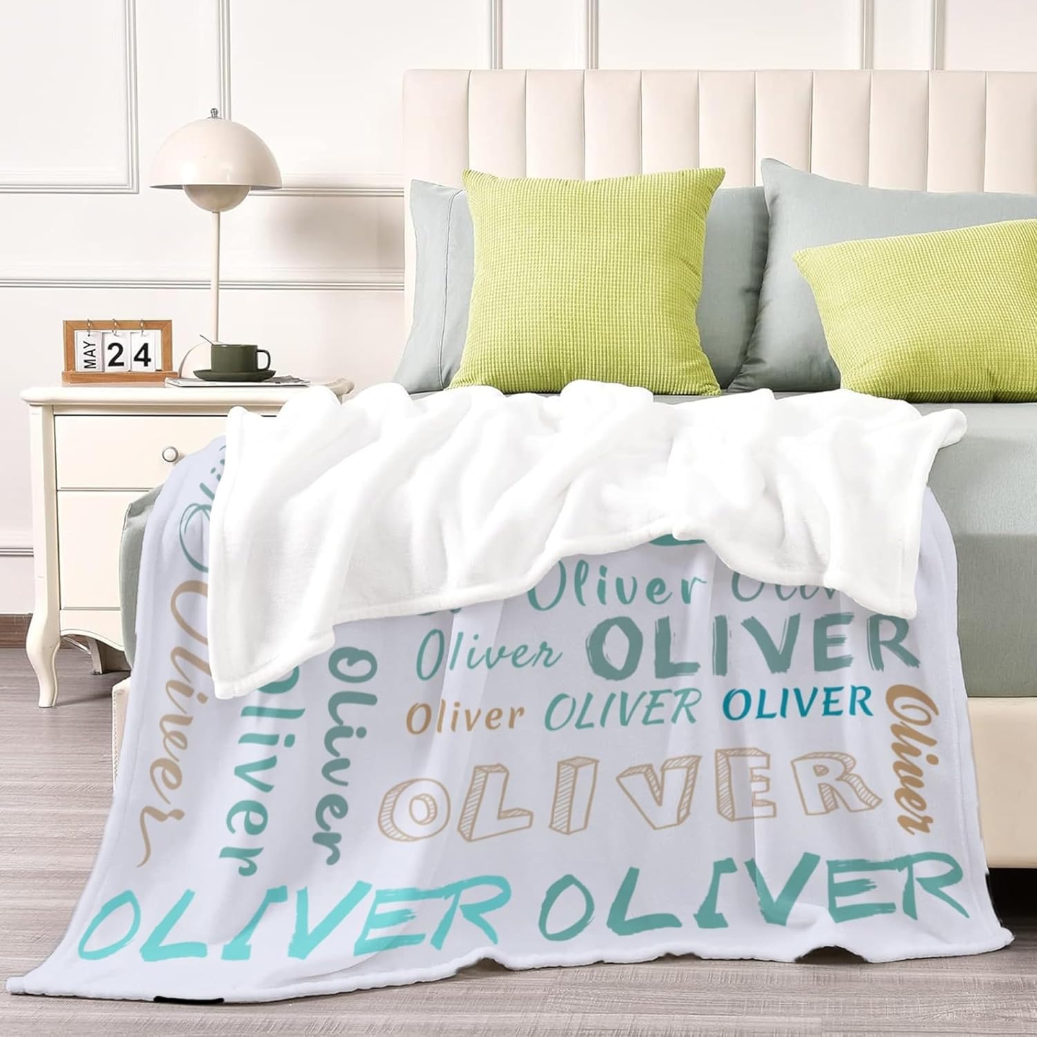 Personalized Baby Blanket with Name - Custom Newborn Gift