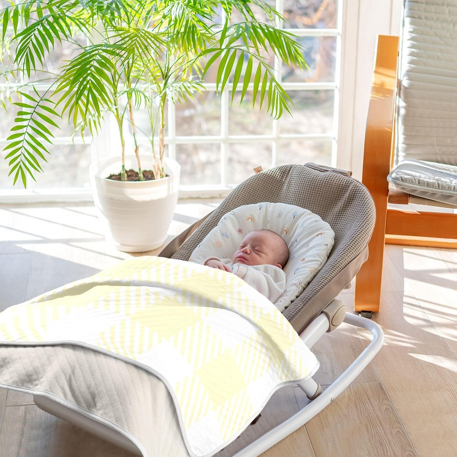 Sinestour Black Buffalo Plaid Baby Blanket