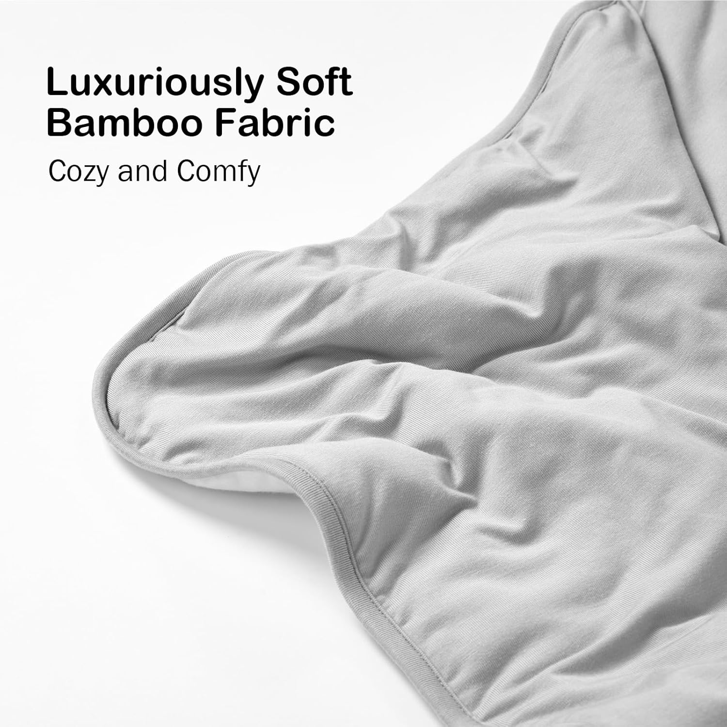 BubblePanda Bamboo Rayon Baby Blanket 30x40 Gray