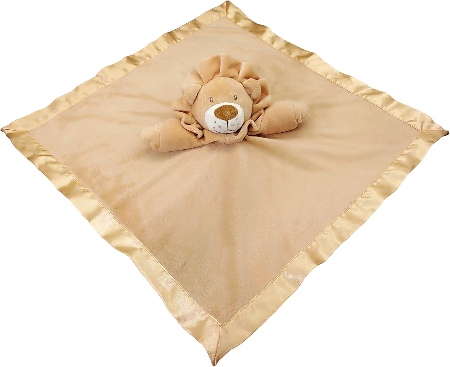Plush Lion Lovey Soft Baby Security Blanket 18 x 18
