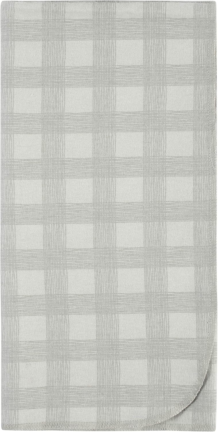 Gerber Woodland White Flannel Swaddle Blankets 5 Count