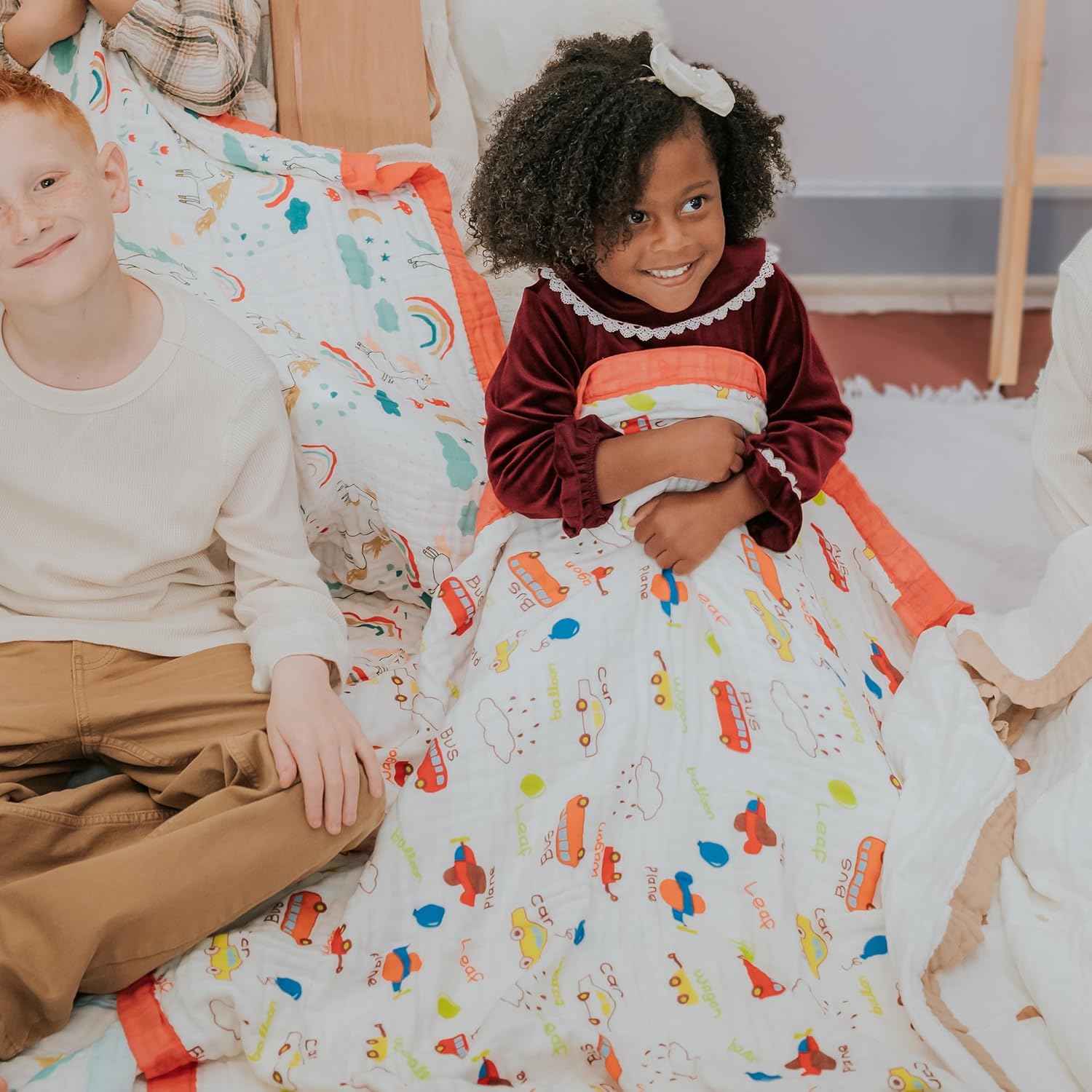 Snuggle Buds 100 Cotton Muslin Baby Blanket Gender-Neutral