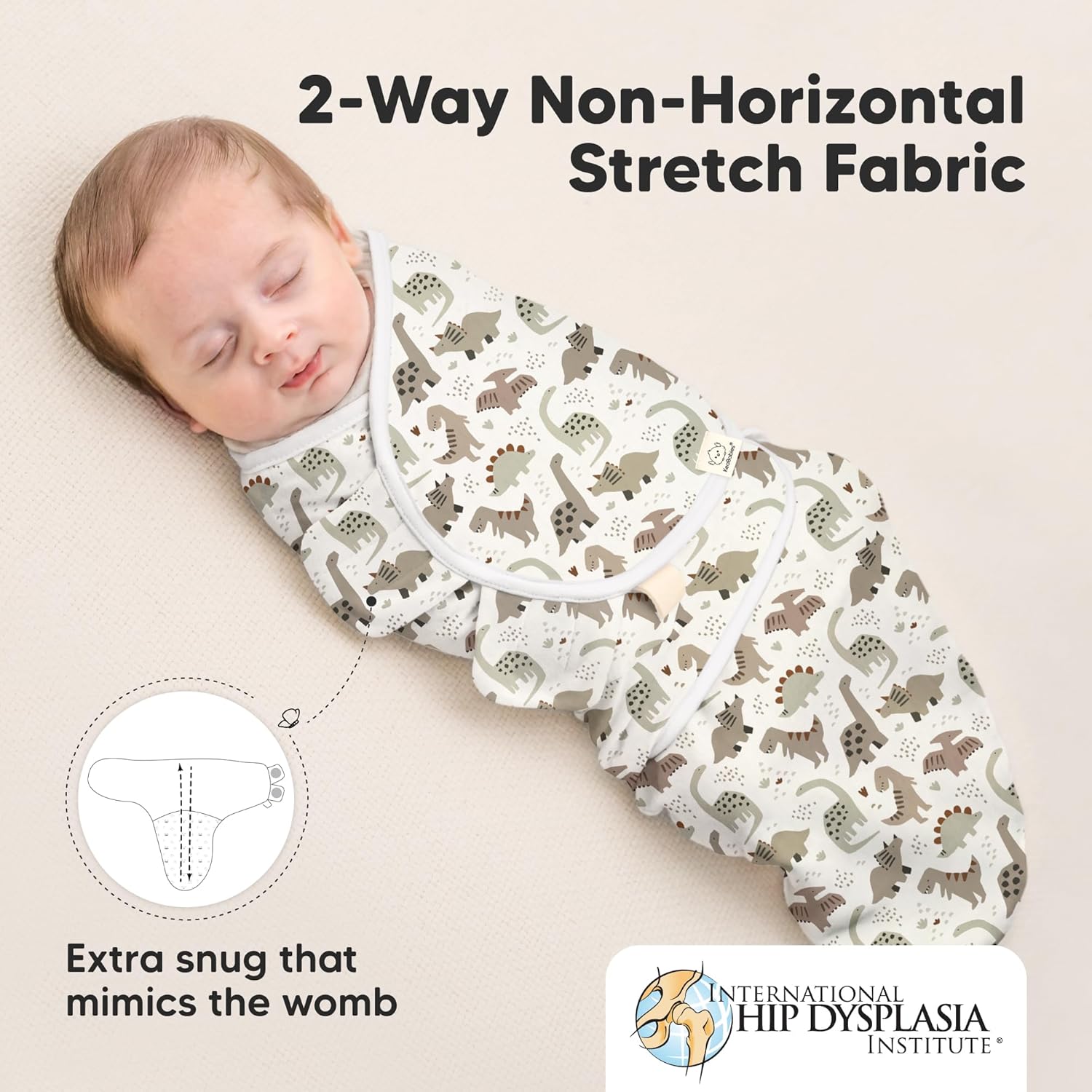 KeaBabies 3-Pack Organic Cotton Sleep Sacks - Dino Ridge