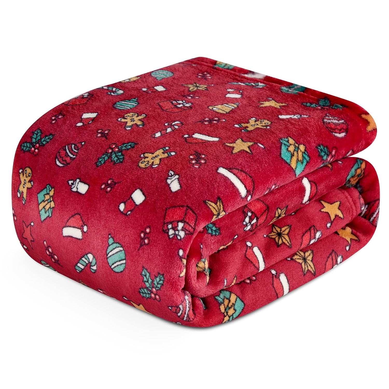 DaysU Plush Flannel Baby Blanket - 30x40 Christmas Design
