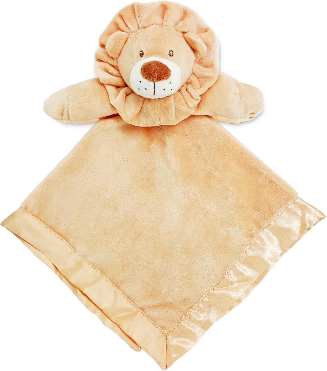 Plush Lion Lovey Soft Baby Security Blanket 18 x 18