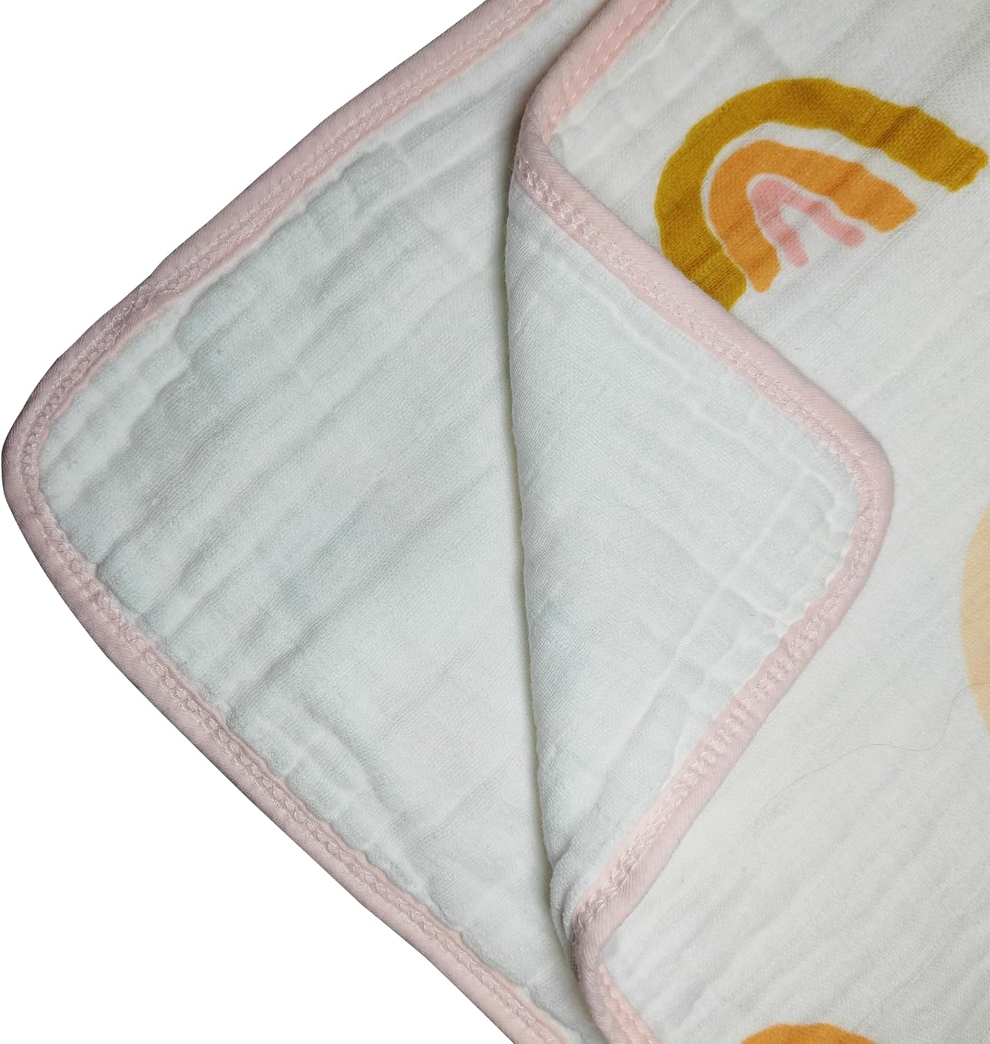 ZPECC 47x47 Muslin Blanket for Baby 8-Layer Organic Cotton Hypoallergenic
