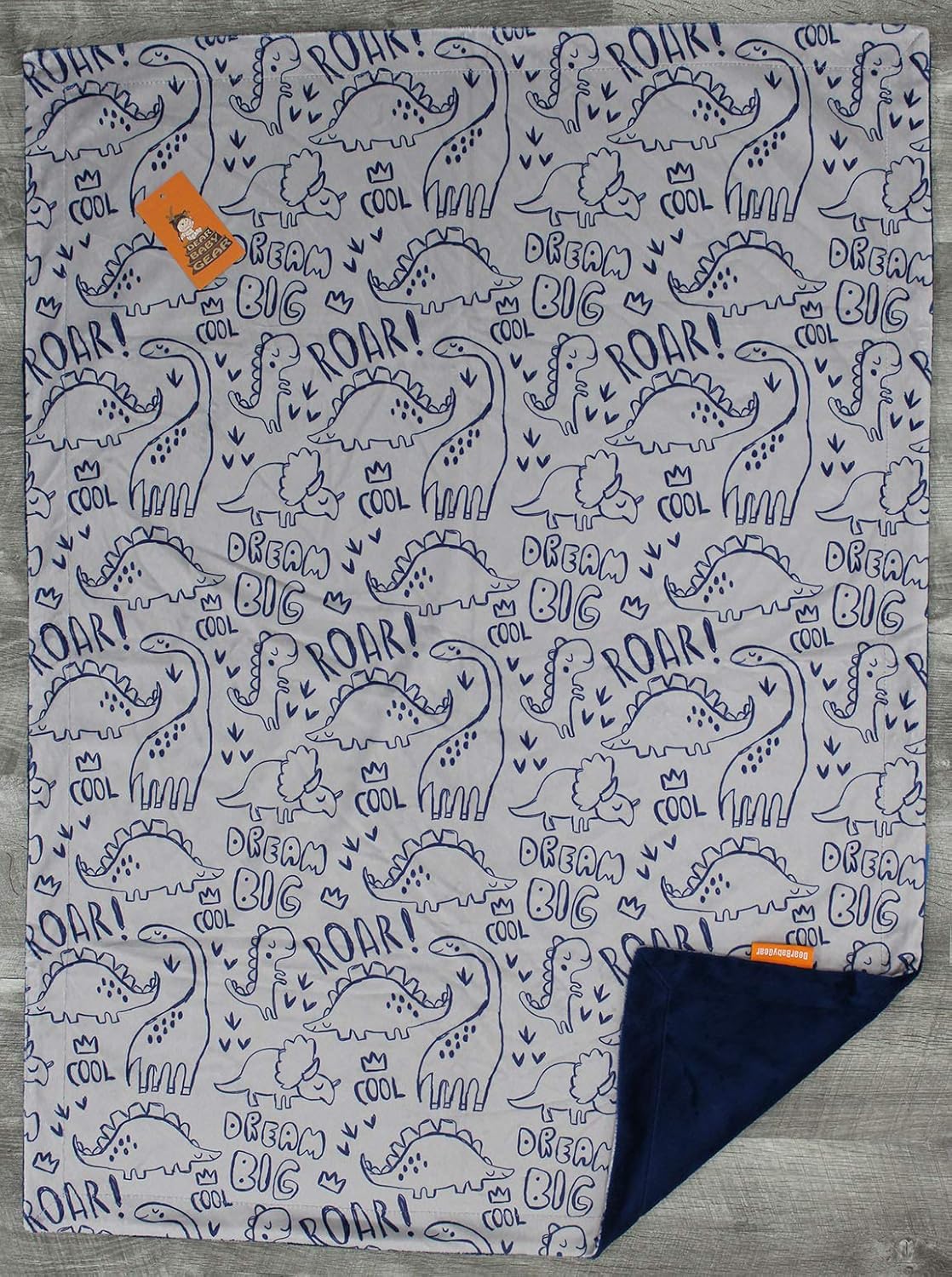 Dear Baby Gear Deluxe Baby Blanket - Reversible Soft 40x30 Inches